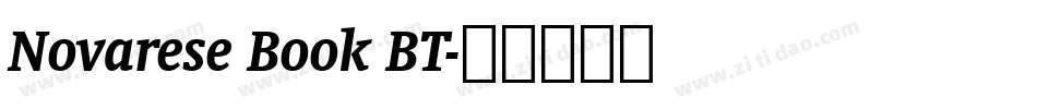 Novarese Book BT字体转换